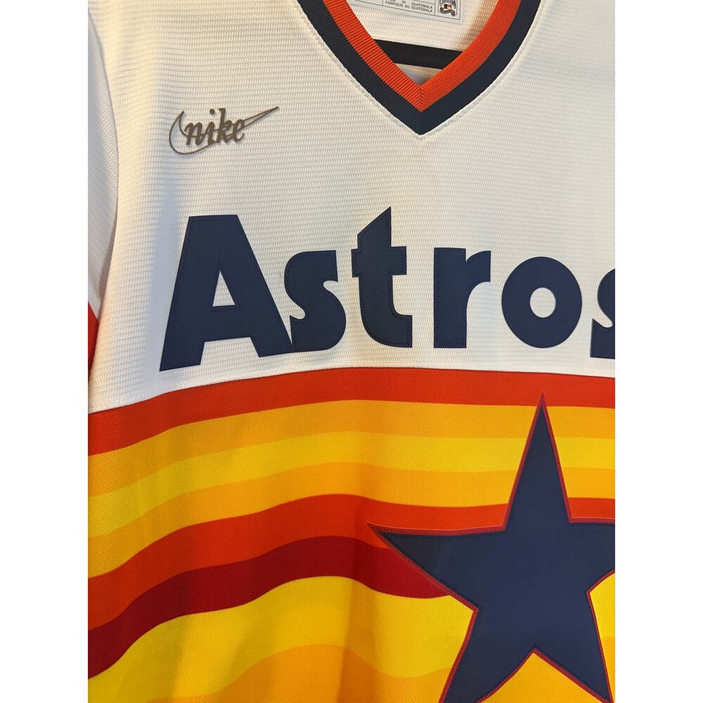 Nike Houston Astros Nolan Ryan Cooperstown Rainbow Collection Jersey - Size S - Picture 3 of 8
